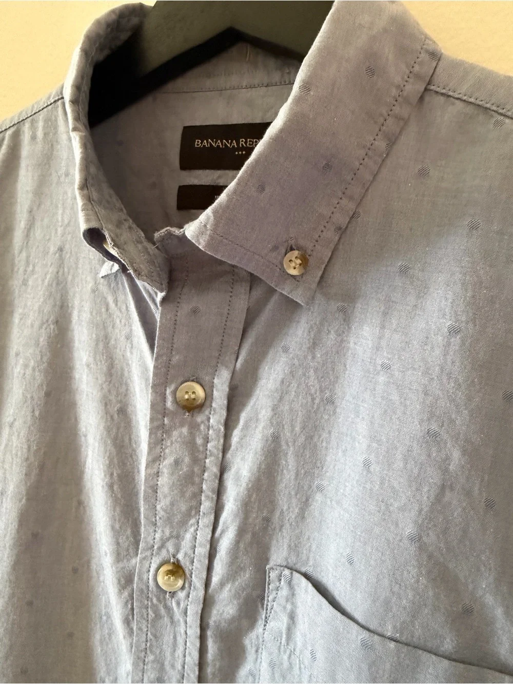 Banana Republic Untucked Fit Blue Button Down